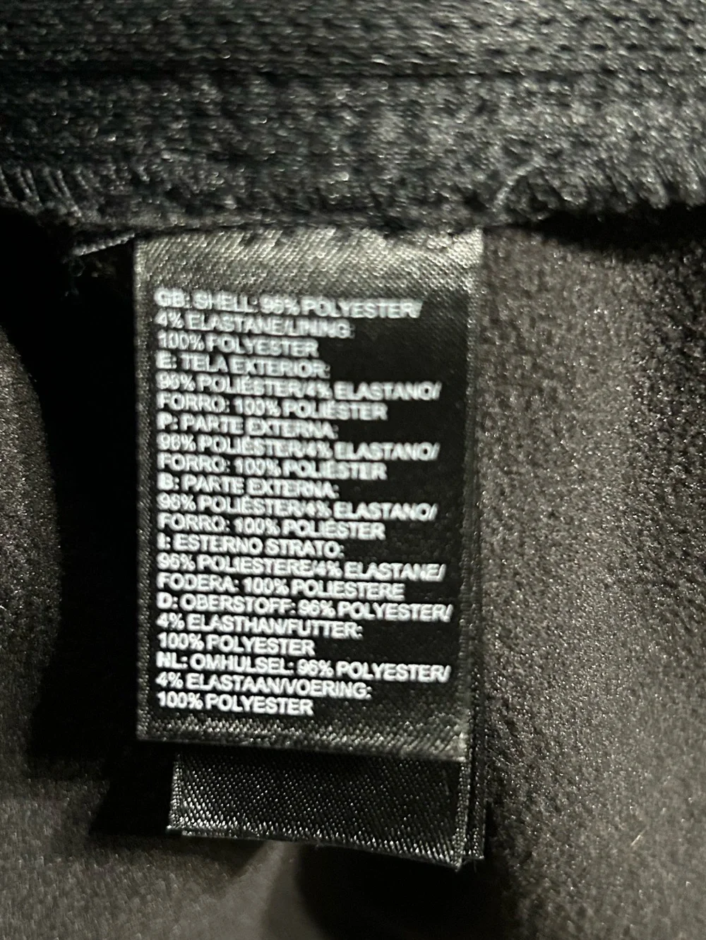 The North Face Men's Black Softshell Full-Zip Jacket XXL